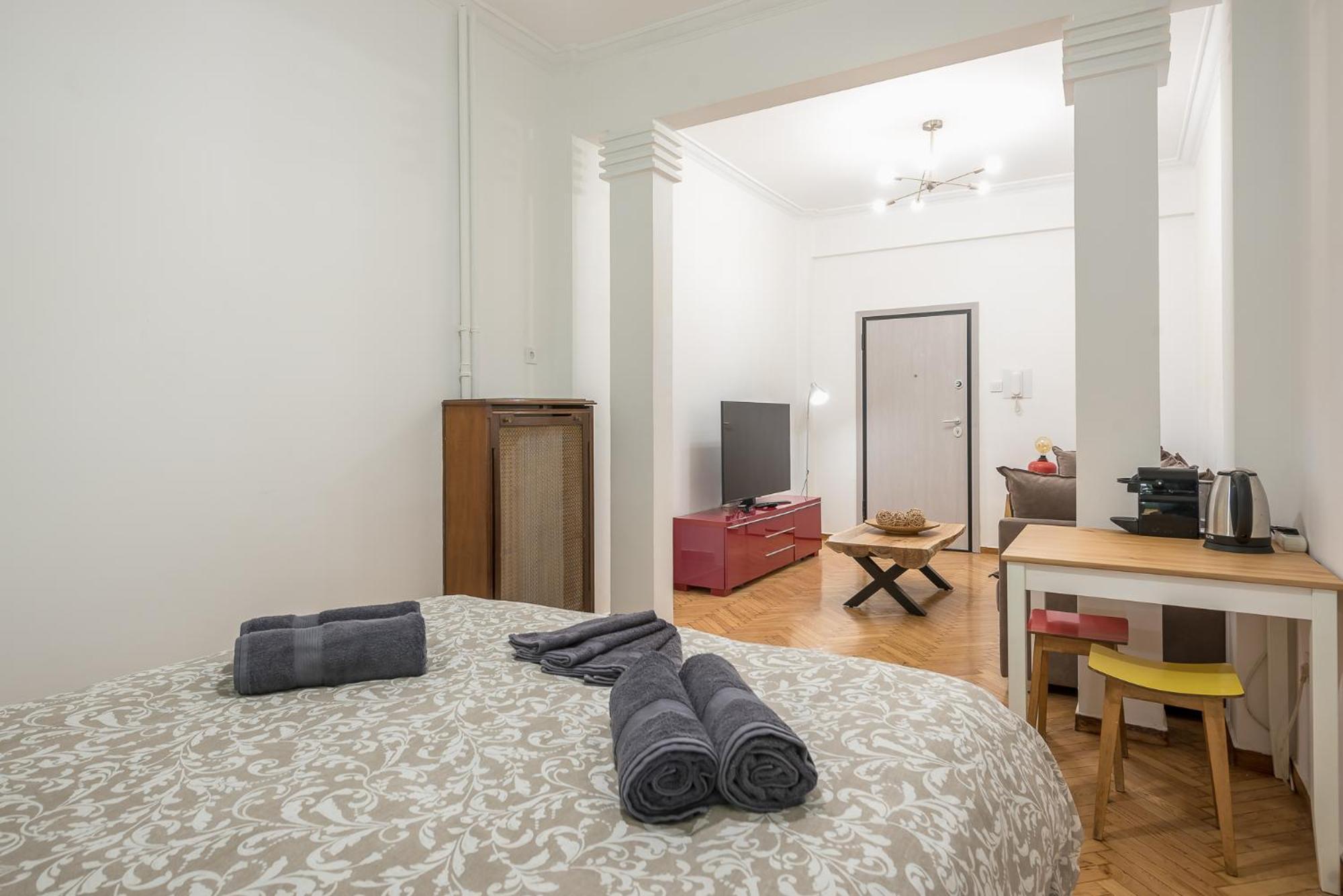 Stylish Luxury Apartment At Ampelokipi Metro Station Athen Eksteriør billede